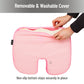 Mind Reader Memory Foam Seat Cushion with Air-Cloud Technology, Tailbone Cutout for Sciatica & Coccyx Relief, Non-Slip, Office Chair Cushion, Pink
