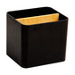 Mind Reader 2-Compartment Desktop Organizer, Removable Wood Divider, Non-Slip Base, Plastic and Wood