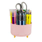 Mind Reader Rotating Pen Cup, Accessory Holder, Desktop Organization, Office, Plastic, 5.75"L x 5.75"W x 4.75"H