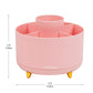 Mind Reader Rotating Pen Cup, Accessory Holder, Desktop Organization, Office, Plastic, 5.75"L x 5.75"W x 4.75"H