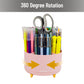 Mind Reader Rotating Pen Cup, Accessory Holder, Desktop Organization, Office, Plastic, 5.75"L x 5.75"W x 4.75"H