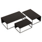 Mind Reader 3 Piece Metal Desktop Riser Set for Monitor, Laptop, and Office Organization, Set of 3, Black