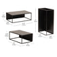Mind Reader 3 Piece Metal Desktop Riser Set for Monitor, Laptop, and Office Organization, Set of 3, Black