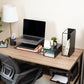 Mind Reader 3 Piece Metal Desktop Riser Set for Monitor, Laptop, and Office Organization, Set of 3, Black