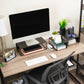 Mind Reader 3 Piece Metal Desktop Riser Set for Monitor, Laptop, and Office Organization, Set of 3, Black