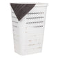 Mind Reader Slim Tapered Laundry Hamper with Lid, 50L Plastic Clothes Basket with Swiss Cross Cut-Outs, Lightweight & Ventilated Laundry Bin with Handles