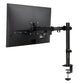 Mind Reader Single Monitor Desk Mount for 13–32 Inch Screens, Adjustable Tilt ±45°, Swivel ±90°, Rotate 180°, VESA 75x75/100x100, Holds up to 17.6 lbs, Cable Management, Quick Release, Black
