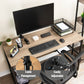 Mind Reader Single Monitor Desk Mount for 13–32 Inch Screens, Adjustable Tilt ±45°, Swivel ±90°, Rotate 180°, VESA 75x75/100x100, Holds up to 17.6 lbs, Cable Management, Quick Release, Black