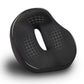 Mind Reader Donut Pillow with Air-Cloud Technology, Ergonomic Memory Foam Seat Cushion for Tailbone, Hemorrhoid, Pregnancy & Lower Back Pain Relief, Washable Cover, Black