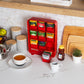 Mind Reader Tea Bag Organizer, Tea Station Organizer, Countertop Storage, Kitchen, Plastic, 10.25"L x 3.25"W x 13.75"H