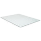 Mind Reader Tempered Glass Chair Mat, Clear Floor Protector for Hard Floors or Low-Pile Carpet Only, Heavy-Duty Glass Mat for Office or Home, 46" x 36", Clear