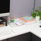 Mind Reader 3-Piece Acrylic Desktop Organizer Set, Frosted Clear Paper Tray, Accessory Tray, Pen and Supply Organizer, Modular Desk Organization System