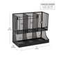 Mind Reader Multipurpose Countertop Organizer, Office Breakroom and Desktop Storage, Metal Mesh, Black