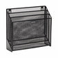Mind Reader Vertical File Storage, Desktop Organizer, Wall Mount, Office, Metal Mesh, 12.5"L x 3.75"W x 11.5"H