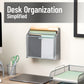 Mind Reader Vertical File Storage, Desktop Organizer, Wall Mount, Office, Metal Mesh, 12.5"L x 3.75"W x 11.5"H