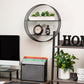 Mind Reader Circular Floating Shelves, Wall Decor, Accent Shelf, Office, Bathroom, Metal Mesh, 18"L x 4"W x 18"H
