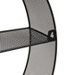 Mind Reader Circular Floating Shelves, Wall Decor, Accent Shelf, Office, Bathroom, Metal Mesh, 18"L x 4"W x 18"H
