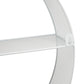 Mind Reader Circular Floating Shelves, Wall Decor, Accent Shelf, Office, Bathroom, Metal Mesh, 18"L x 4"W x 18"H