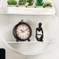 Mind Reader Circular Floating Shelves, Wall Decor, Accent Shelf, Office, Bathroom, Metal Mesh, 18"L x 4"W x 18"H