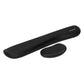 Mind Reader Ergonomic Keyboard and Mouse Wrist Rest Set, Gaming Accessory, Memory Foam, 16.75"L x 3"W x 0.75"H, Black