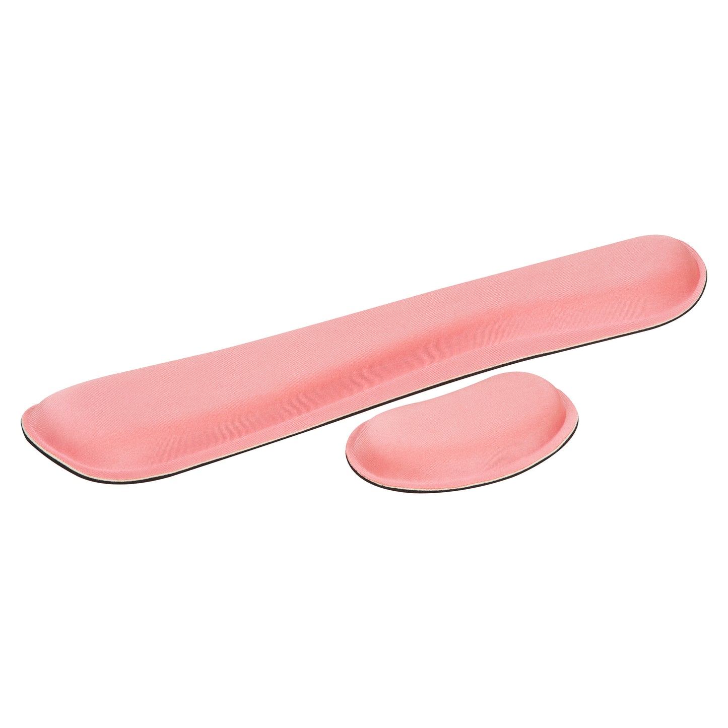 Mind Reader Ergonomic Wrist Rest Set, Keyboard and Mouse Support with Memory Foam, Non-Slip Base, Office and Gaming, Pink