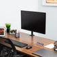 Mind Reader Single Monitor Desk Mount for 13–32 Inch Screens, Adjustable Arm with 180° Rotation, ±90° Swivel, ±45° Tilt, VESA 75x75/100x100, Integrated Cable Management, Up to 17.6 lbs Load, Black