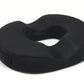 Mind Reader Donut Pillow Seat Cushion with Air-Cloud Technology, Tailbone, Hemorrhoid, Pregnancy Relief, Black
