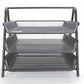 Mind Reader 3-Tier Paper Tray, Desktop Organizer, File Storage, Workspace, Office, Metal Mesh, 11.75"L x 13.75"W x 10"H