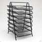 Mind Reader 7-Tier Paper Tray, Desktop Organizer, File Storage, Office, Metal Mesh, 11.75"L x 13.75"W x 20"H, Black