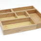 Mind Reader 5-Piece Bamboo Drawer Organizer Set, Stackable Storage Trays for Kitchen, Bathroom, Office, Makeup & Jewelry, Rayon from Bamboo, Brown