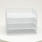 Mind Reader Stackable Paper Tray, Desktop Organizer, File Storage, Office, Metal Mesh, 13.25"L x 9.75"W x 11.5"H, 4 Pcs.