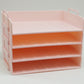 Mind Reader Stackable Paper Tray, Desktop Organizer, File Storage, Office, Plastic, 13.75"L x 10"W x 10.75"H, 4 Pcs.