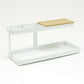 Mind Reader Desktop Organizer, Steel and Wood Desktop Dock, Catchall Tray for Phone, Wallet, Watch, Keys