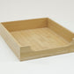 Mind Reader Paper Tray, Desktop Organizer, File Storage, Modern, Office, Bamboo, 10.25"L x 12.5"W x 2.25"H, Brown