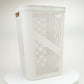 Mind Reader 60L Slim Laundry Hamper, Clothes Basket, Lid, Ventilated, Plastic, 17.25"L x 13.75"W x 23.5"H