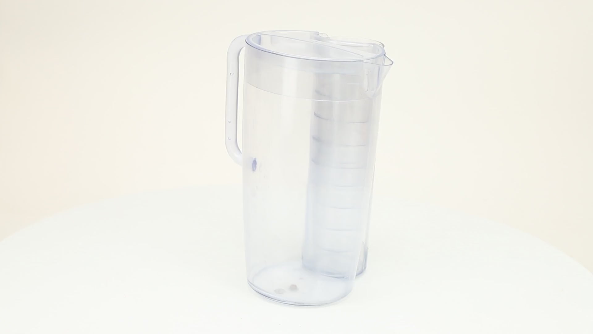 Glass Pitcher with Fitted Lid