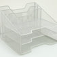 Mind Reader Desktop Organizer, Vertical File Holder, Paper Trays, Office, Metal Mesh, 12.5"L x 11.5"W x 9.5"H