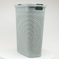 Mind Reader Slim Laundry Hamper with Lid, 40L Clothes Basket, Premium Wicker Design, Plastic