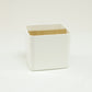 Mind Reader 2-Compartment Desktop Organizer, Removable Wood Divider, Non-Slip Base, Plastic and Wood