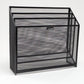 Mind Reader Vertical File Storage, Desktop Organizer, Workspace, Office, Metal Mesh, 12.5"L x 3.75"W x 11.5"H