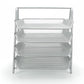 Mind Reader 4-Tier Paper Tray, Desktop Organizer, File Storage, Workspace, Office, Metal Mesh, 11.75"L x 13.75"W x 12.5"H