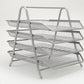 Mind Reader 4-Tier Paper Tray, Desktop Organizer, File Storage, Workspace, Office, Metal Mesh, 11.75"L x 13.75"W x 12.5"H