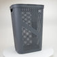 Mind Reader 60L Slim Laundry Hamper, Clothes Basket, Lid, Ventilated, Plastic, 17.25"L x 13.75"W x 23.5"H