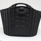 Mind Reader 40L Collapsible Laundry Hamper, Clothes Basket, Premium Wicker Design, Plastic, 21.5"L x 15"W x 15.25"H