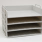 Mind Reader Stackable Paper Tray, Desktop Organizer, File Storage, Office, Plastic, 13.75"L x 10"W x 10.75"H, 4 Pcs.