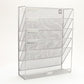 Mind Reader 5-Tier Vertical File Storage, Desktop Organizer, Wall Mount, Office, Metal Mesh, 12.75"L x 4"W x 16"H