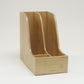 Mind Reader Vertical File Storage, Desktop Organizer, Magazine Holder, Office, Bamboo, 6"L x 11"W x 10"H, Brown