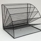 Mind Reader 6 Tier Fan Shaped Desktop File Organizer, Large Capacity Wire Document Holder for Office or Home, Black