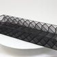 Mind Reader Wall Mounted File Organizer, 12 Tier Wire Mesh Document Holder with Metal Label Plates for Documents, Folders, and Magazines, Black