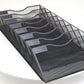 Mind Reader Wall File Organizer, 8 Pocket Hanging Document Rack, Office Wall Mount, Metal Mesh, Black